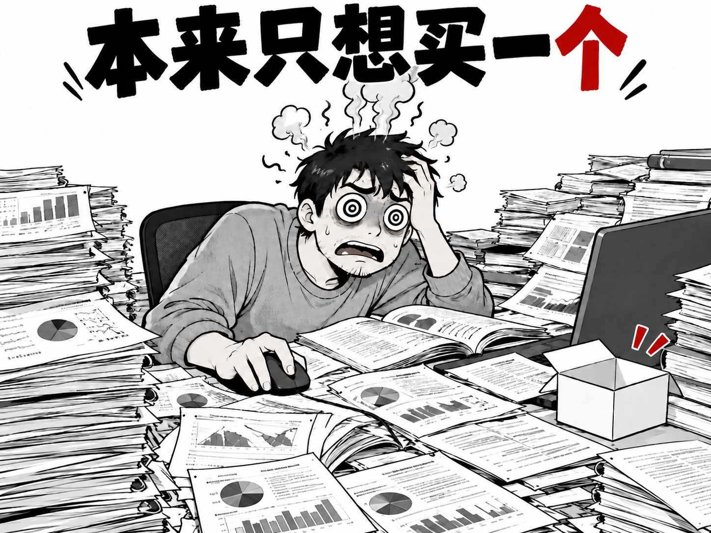 选择困难梗图：本来只想买一个