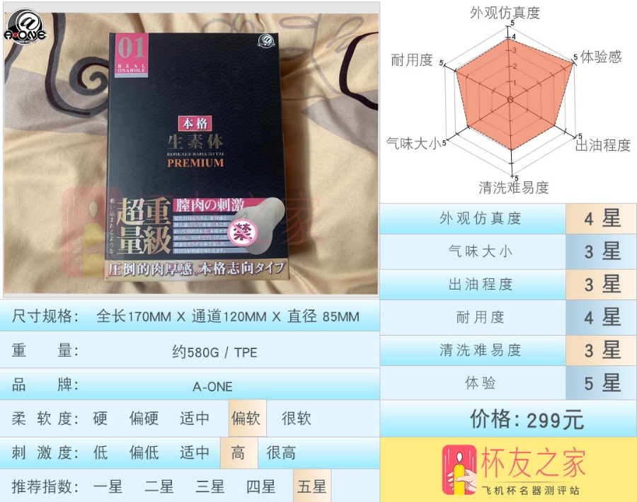 日本A-ONE 生素体本格飞机杯名器测评[db:副标题]