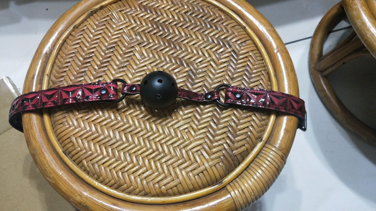 超美超羞耻的圆形口球