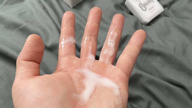 像jing液的菊花缓痛润滑油是怎么样的?开箱JEUSN仿精润滑油!